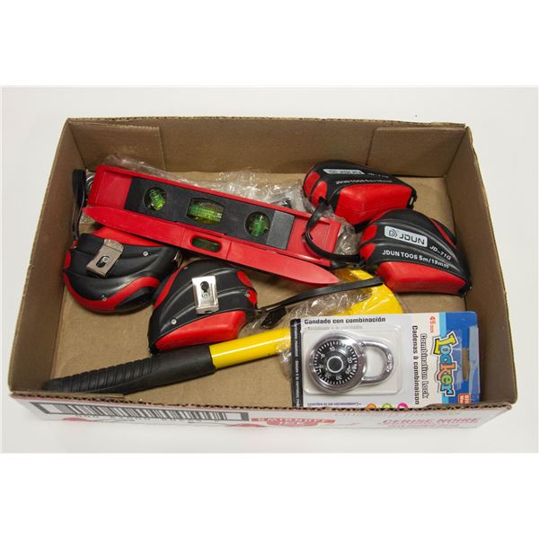 FLAT OF ASSORTED NEW TOOLS