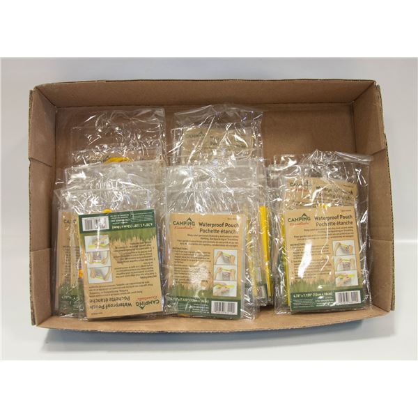 FLAT OF NEW WATERPROOF CAMPING POUCHES