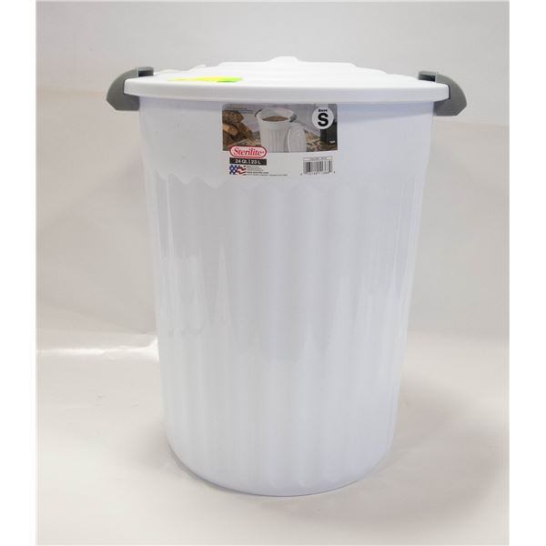 STERILITE 24QT UTILITY GARBAGE CAN W/LID