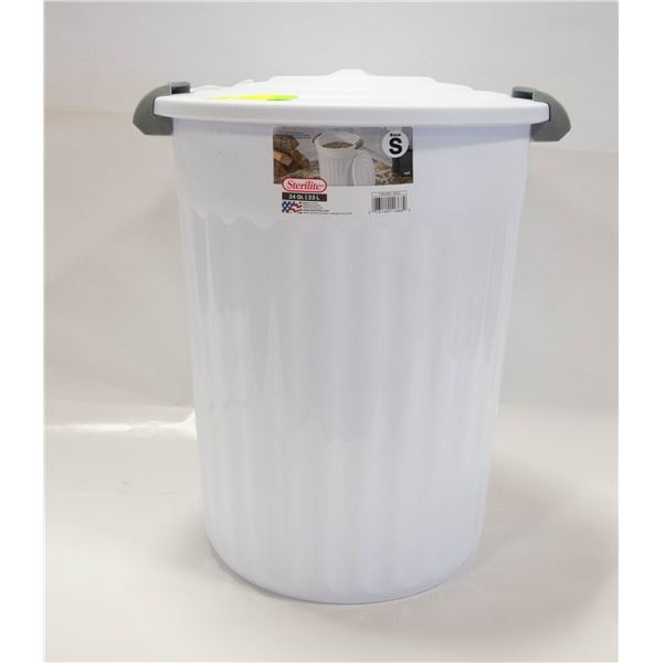 STERILITE 24QT UTILITY GARBAGE CAN W/LID