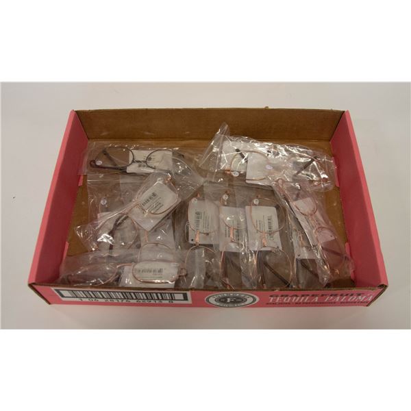 FLAT OF ASSORTED READING GLASSES NEW W/TAGS