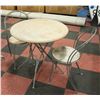 Image 1 : FOLDING PATIO TABLE WITH 2 CHAIRS