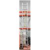 Image 1 : 10 FOOT ALUMINUM LADDER, EXTENDS TO 18 FEET