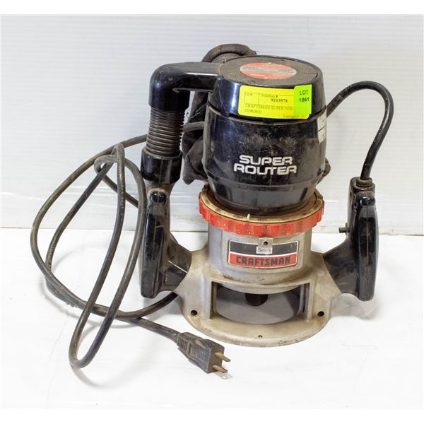 CRAFTSMAN SUPER POWER ROUTER CORDED