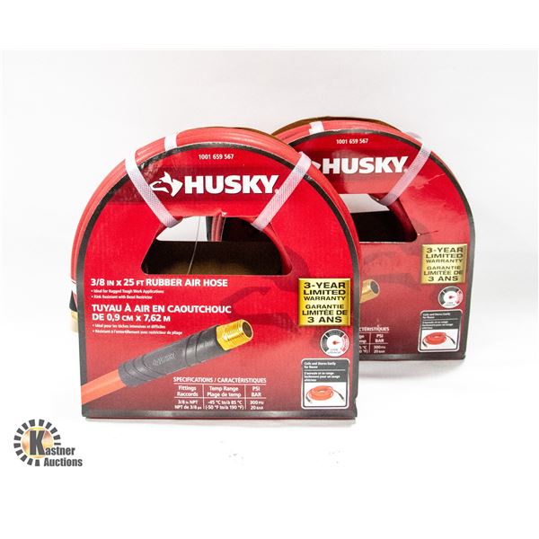 SEALED (2) HUSKY 3/8" X 25 FT