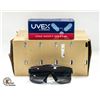 Image 1 : UVEX SAFETY GLASSES S2500 BLK / CLR QTY: 10