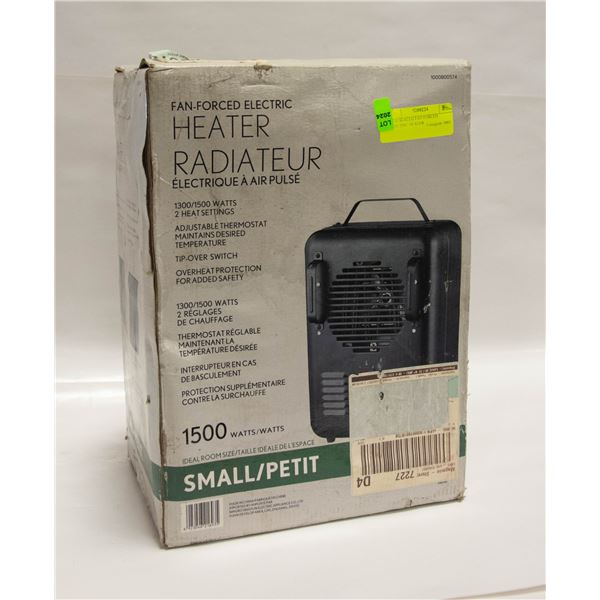 NEW SEALED FAN FORCED ELECTRIC HEATER