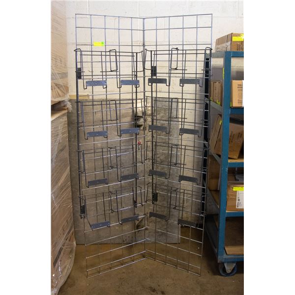 FOLDING GRID WITH DISPLAYS RACKS 2PCS 18  TO 70 