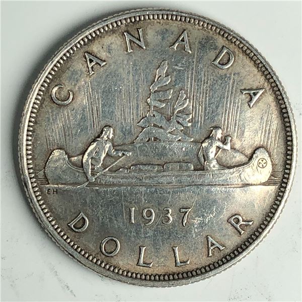 1937 King George VI Canadian Silver Dollar