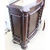 Image 3 : HEAVY HARD WOOD BAR WITH MARBLE TOP
