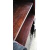 Image 5 : HEAVY HARD WOOD BAR WITH MARBLE TOP