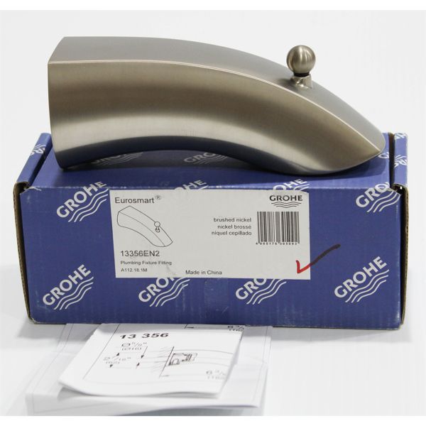 GROHE BRUSHED NICKLE EUROSMART DIVERTER TUB SPOUT