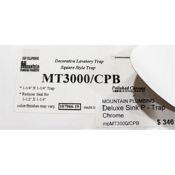 MOUNTAIN PLUMBING DELUXE SINK P - TRAP