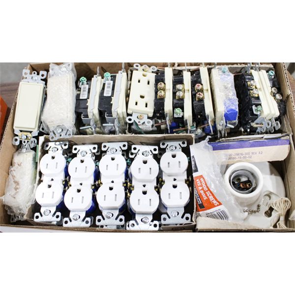 LOT OF ASSORT. ELECTRICAL HARDWARE
