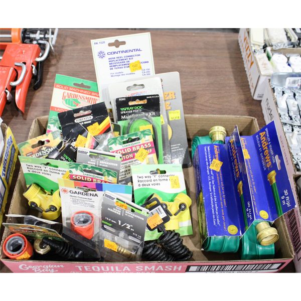 LOT OF ASSORT. GARDEN HOSE SUPPLIES