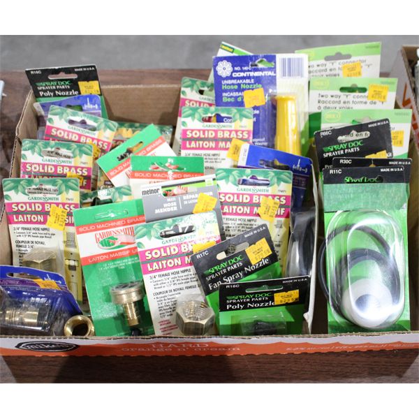 LOT OF ASSORT. GARDEN HOSE SUPPLIES