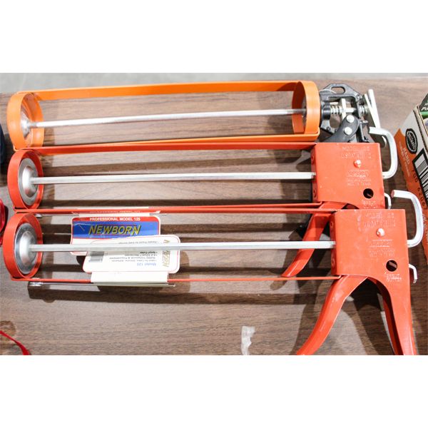 THREE ASSORTED CAULKING GUNS
