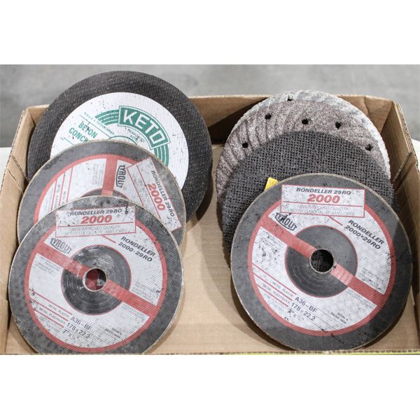 LOT OF NEW ASSORTED GRINDING / CUTTING DISCS