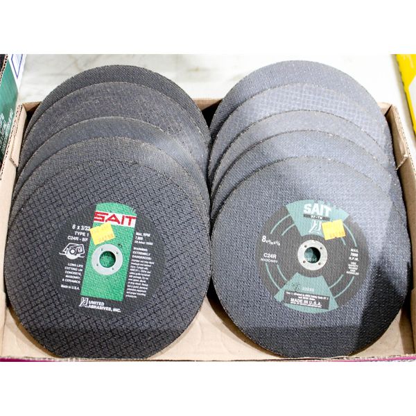 LOT OF NEW ASSORTED GRINDING / CUTTIN DISCS