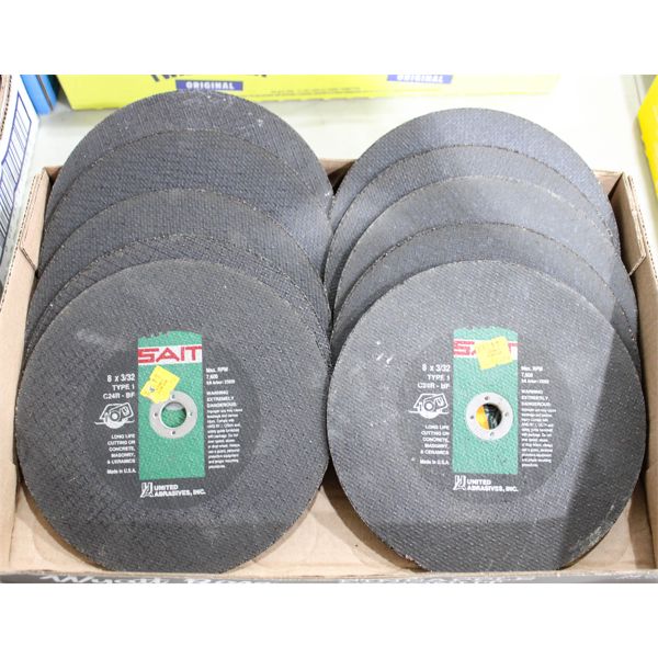 LOT OF NEW ASSORTED GRINDING / CUTTIN DISCS