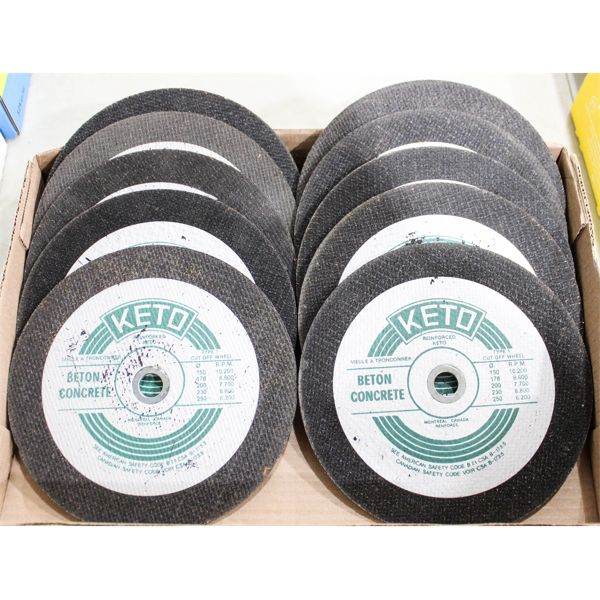 LOT OF NEW ASSORTED GRINDING / CUTTIN DISCS