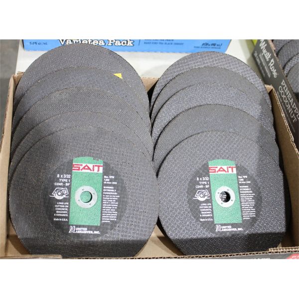 LOT OF NEW ASSORTED GRINDING / CUTTIN DISCS