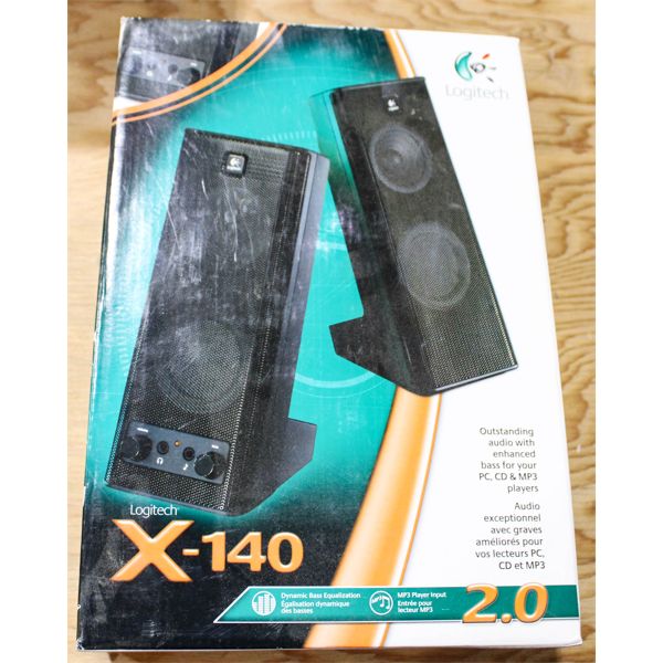 NEW LOGITECH X-140 AUDIO SPEAKER SYSTEM