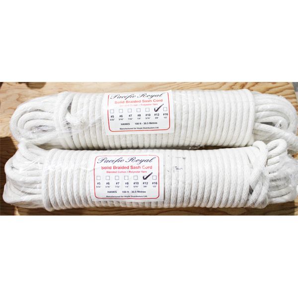 3/8" PACIFIC ROYAL SOLID BRAIDED SASH CORD