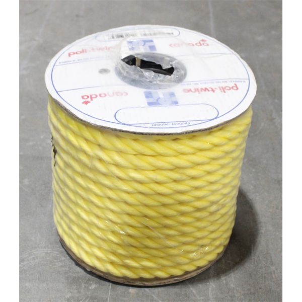 NEW SPOOL OF 3/4" X 125FT POLI-TWINE ROPE