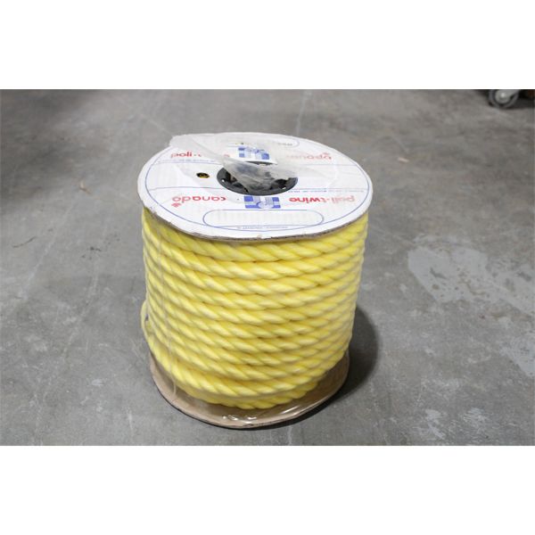 NEW SPOOL OF 3/4" X 125FT POLI-TWINE ROPE