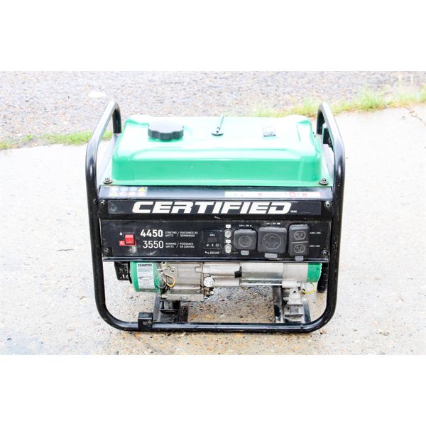 CERTIFIED 4450 GENERATOR