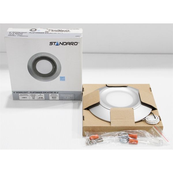 STANDARD 800 LUMEN 6" DOWNLIGHT 3000 K
