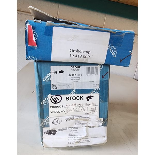 GROHTEMP 3/4" THERMOSTATIC TRIM & ROUGH IN VALVE