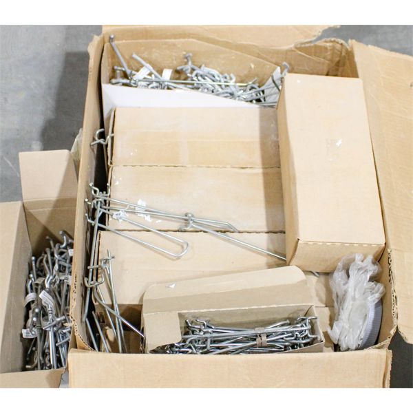 LARGE LOT OF ASSORT. PEGBOARD HOOKS
