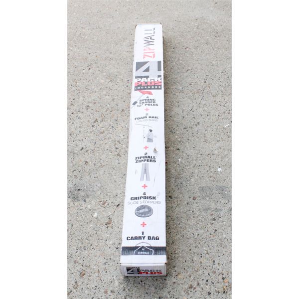 ZIPWALL 4 PACK PLUS DUST BARRIER WALL SYSTEM