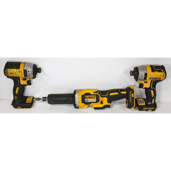 DEWALT 1 1/2" DIE GRINDER & 1/4" IMPACT DRIVER