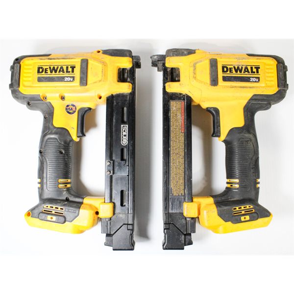 2 DEWALT 20V STAPLE GUNS