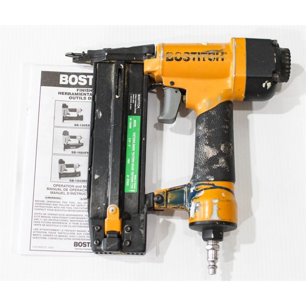 BOSTITCH 18GA BRAD NAILER W/ MANUAL.