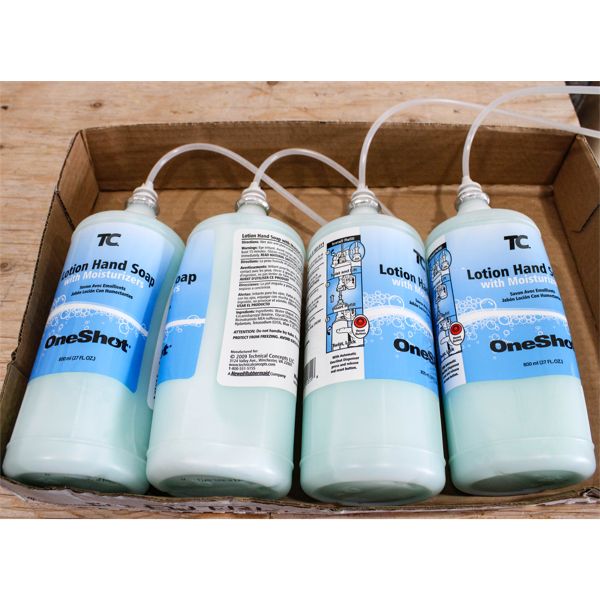 4 BOTTLES OF LOTION HAND SOAP