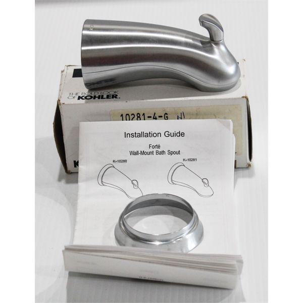 KOHLER DIV. BRUSHED CHROME TUB SPOUT