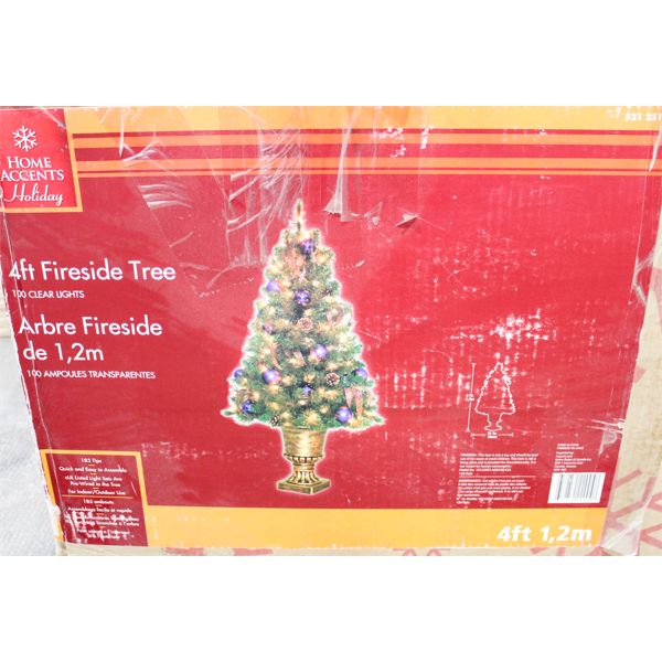 4' DECORATED LIGHT UP CHRISTMAS TREE