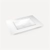 Image 1 : ROBERN WHITE GLASS SINK, 31X22, THREE HOLES