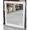Image 1 : WHITE FRAMED MIRROR 24" X 30" X 1-3/4"