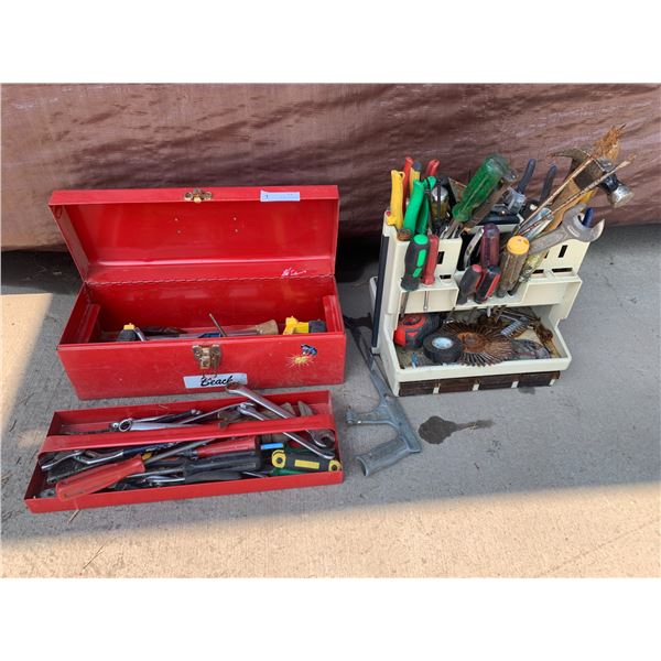 Toolbox, Tool Carrier and Assortment of Tools