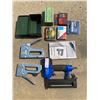 Image 1 : Shop Master Brad Nailer (Model SMBDN200) and Two Heavy Duty Staplers with Staples