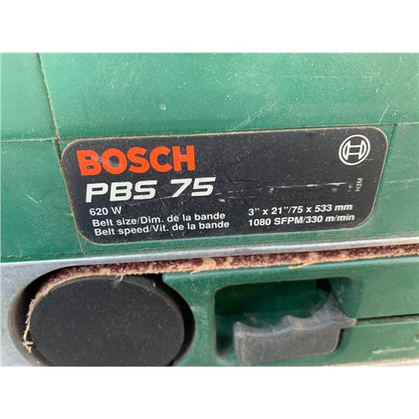 Bosch PBS 75 Belt Sander and Stanley Bostitch Floor Runner (Model S3297-LHF-2)