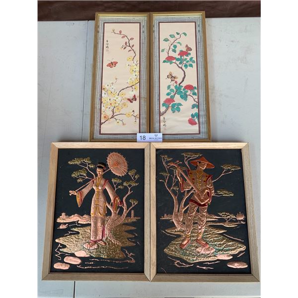 Two Sets of East-Asian Style Artworks