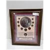 Image 1 : Framed Queen Elizabeth II Coin Set