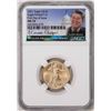 Image 1 : 2021 Type 2 $10 American Gold Eagle Coin NGC MS70 FDOI Reagan Facsimile Signature