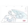 Image 1 : Marvel Comics "Captain America" Original Production Drawing on Animation Paper